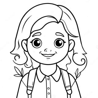 Cute Picsart Preppy Character Coloring Page 29964-24002