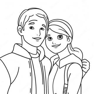 Heartstopper Characters In Love Coloring Page 29974-24015