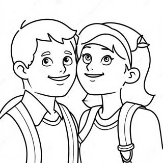 Heartstopper Characters In Love Coloring Page 29974-24016