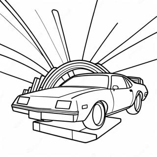 80s Neon Lights Coloring Page 2997-2440