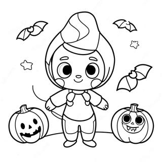 Cocomelon Halloween Coloring Page 29983-24024