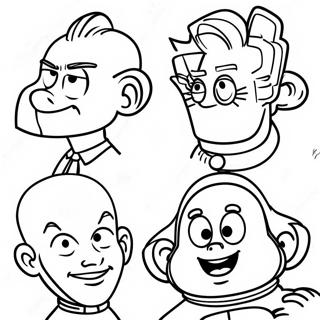 20th Century Fox Movie Characters Coloring Page 29994-24026