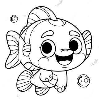 Bubble Guppies Zooli Coloring Page 30003-24031