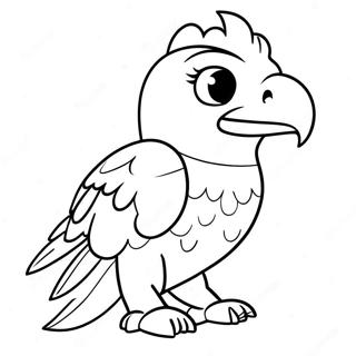 Jet The Hawk Coloring Page 30023-24046