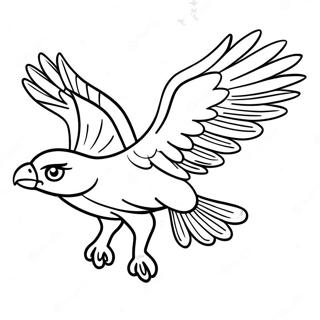 Jet The Hawk Flying High Coloring Page 30024-24049