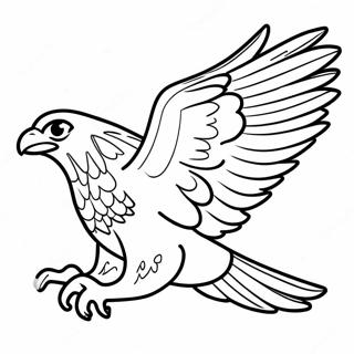 Jet The Hawk Flying High Coloring Page 30024-24050