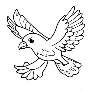 Jet The Hawk Flying High Coloring Page 30024-24051