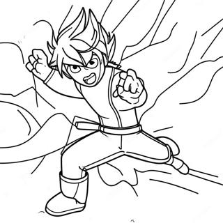 Exciting Denki Kaminari Lightning Powers Coloring Page 30034-24057