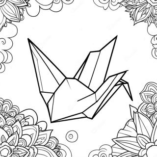 Origami Crane Coloring Page 30063-24078