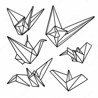 Origami Crane Coloring Page 30063-24079