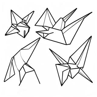 Origami Crane Coloring Page 30063-24080