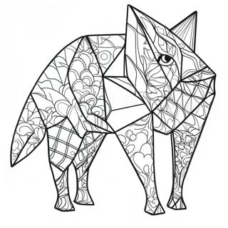 Colorful Origami Animals Coloring Page 30064-24081