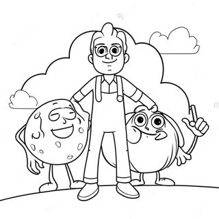 Cloudy With A Chance Of Meatballs Coloring Page 30073-24088