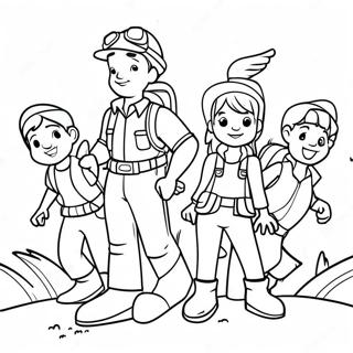 Adventurous Tle Characters Coloring Page 30084-24098