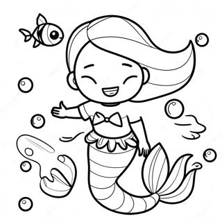 Boy Mermaid Coloring Page 30103-24106