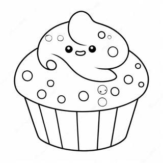 Cute Muffin Coloring Page 30113-24119