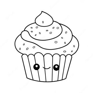 Cute Muffin Coloring Page 30113-24120