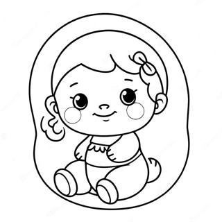 Cute Baby Bump Coloring Page 30124-24130