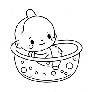 Cute Baby Bump Coloring Page 30124-24131