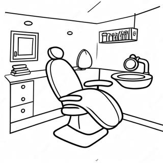 Dentist Office Coloring Page 30143-24144