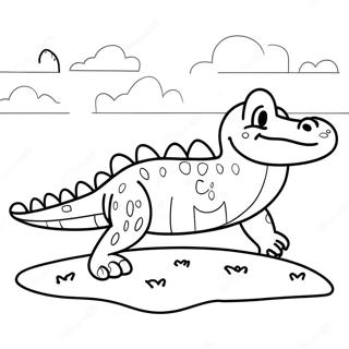 Montgomery Gator Coloring Page 30163-24154