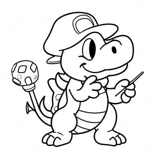 Lemmy Koopa With Colorful Wand Coloring Page 30174-24173