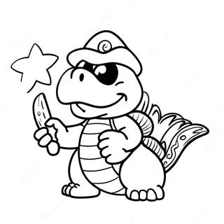 Lemmy Koopa With Colorful Wand Coloring Page 30174-24175