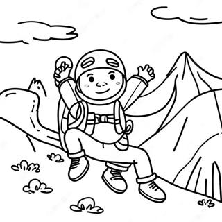 Mountain Climbing Kids Coloring Page 30184-24178