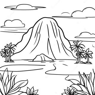 Vibrant Venezuela Landscape Coloring Page 30194-24186