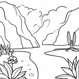 Vibrant Venezuela Landscape Coloring Page 30194-24187