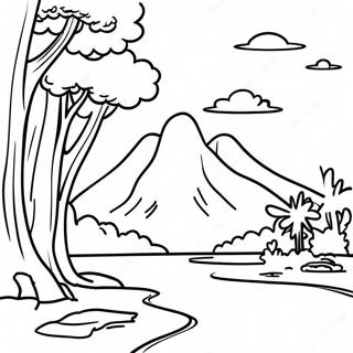 Vibrant Venezuela Landscape Coloring Page 30194-24188