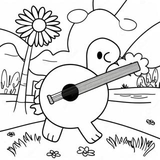 Peaceful Woodstock Scene Coloring Page 30214-24201