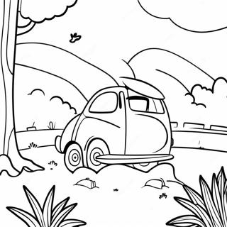 Peaceful Woodstock Scene Coloring Page 30214-24202