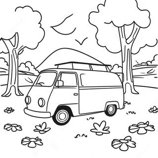 Peaceful Woodstock Scene Coloring Page 30214-24204