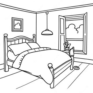 Cozy Bed Coloring Page 30223-24206