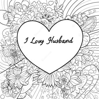 I Love My Husband Heart Coloring Page 30233-24214