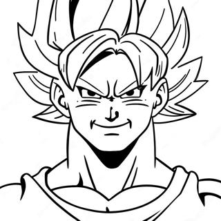 Goku In Super Saiyan Form Coloring Page 30244-24229