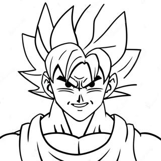 Goku In Super Saiyan Form Coloring Page 30244-24230