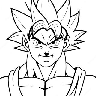 Goku In Super Saiyan Form Coloring Page 30244-24231