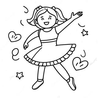 I Love Dance Coloring Pages