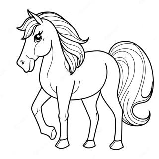 Beautiful Horse Coloring Page 30283-24251