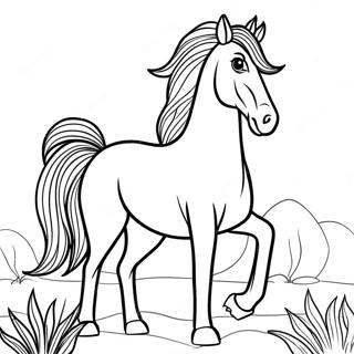 Majestic Stallion Coloring Page 30284-24256