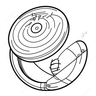 Hockey Puck In Motion Coloring Page 302-249