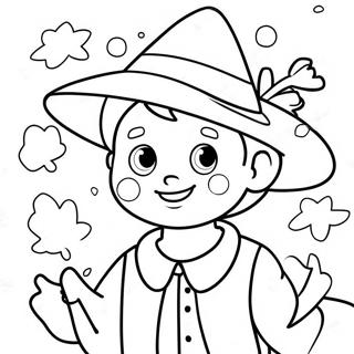 Cute Pilgrim Boy Coloring Page 30334-24299