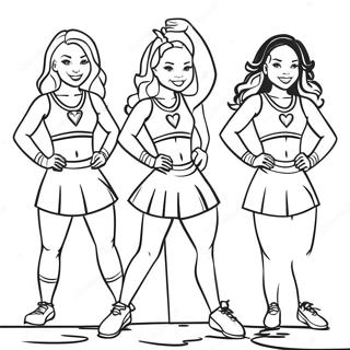 Carolina Panthers Cheerleaders Coloring Page 30344-24308