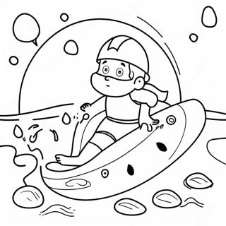 Water Safety Tips Coloring Page 30363-24317