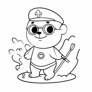 Cute Cartoon Lifeguard Coloring Page 30364-24325