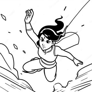 Korra In Action Coloring Page 30374-24335