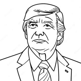 Donald Trump In A Suit Coloring Page 30384-24342