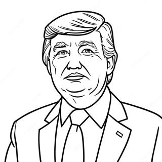 Donald Trump In A Suit Coloring Page 30384-24343